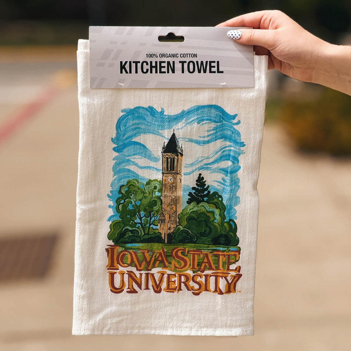 Justin Patten Campanile Tea Towel